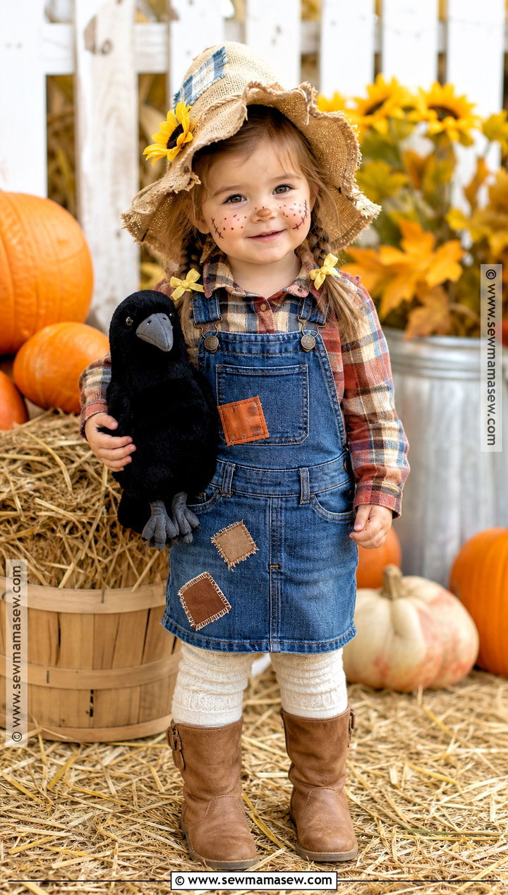 Toddler Girl Scarecrow Costume - 30 toddler girl halloween costume ideas