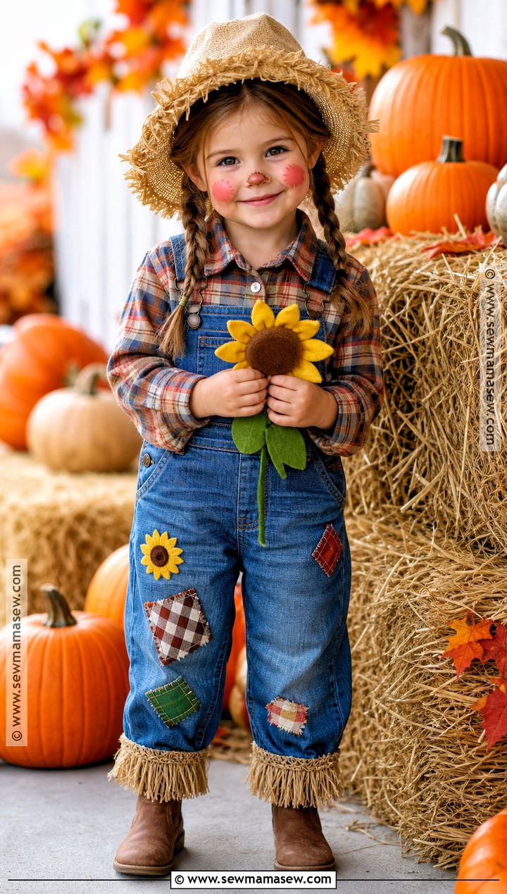 Toddler Girl Scarecrow Costume - 40 toddler girl halloween costume ideas