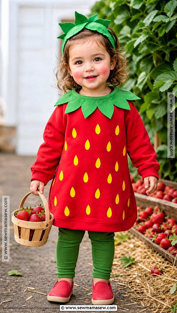 Toddler Girl Strawberry Costume - 30 toddler girl halloween costume ideas