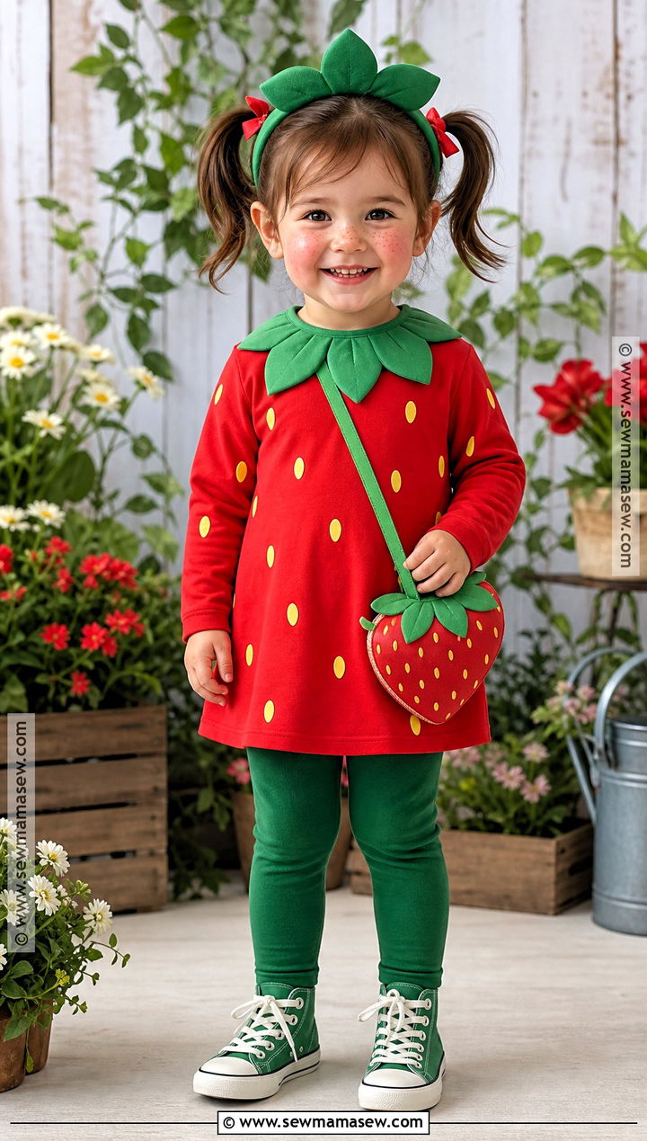 Toddler Girl Strawberry Costume - 40 toddler girl halloween costume ideas