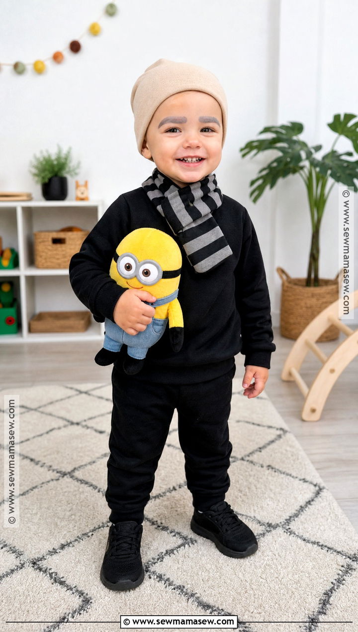 Toddler Gru Costume With Fleece Scarf - 40 gru costume ideas