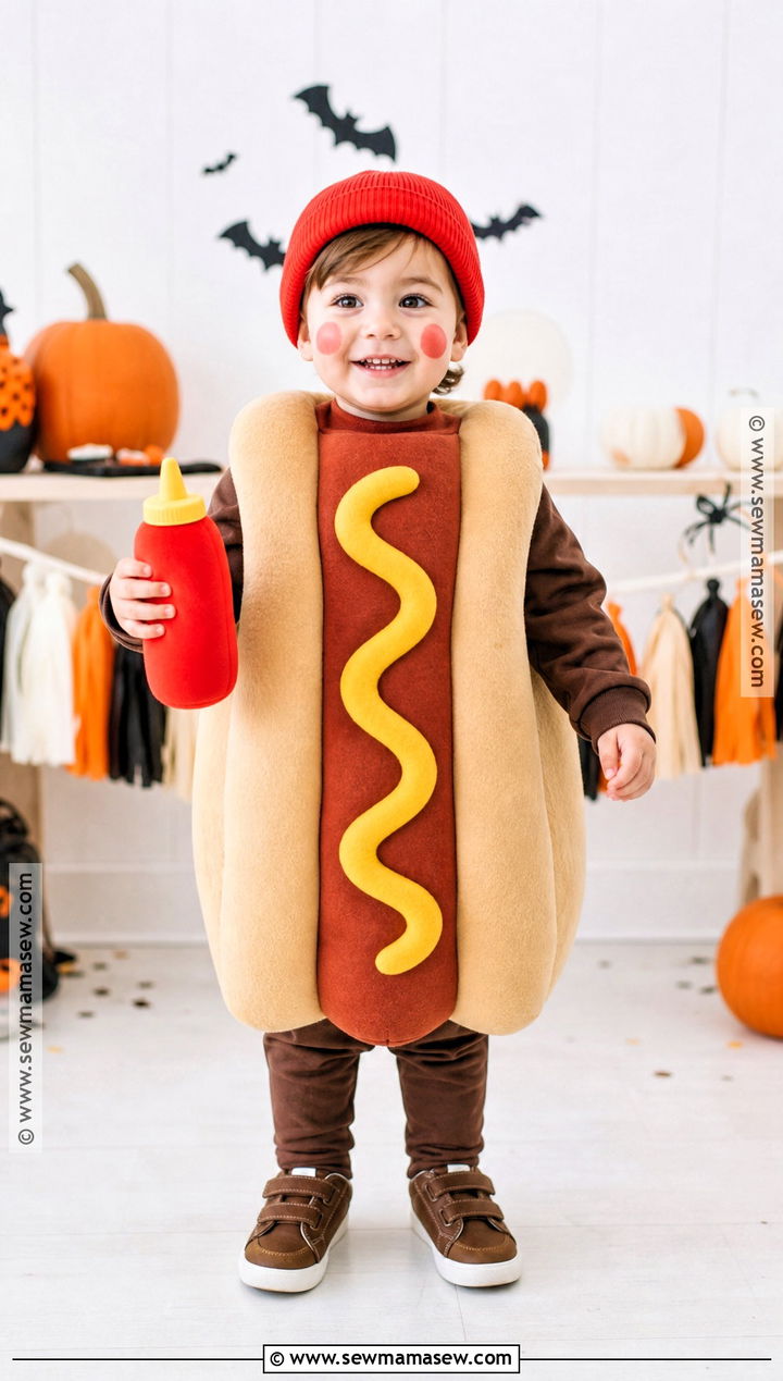 Toddler Hot Dog Costume - 30 funny toddler halloween costumes