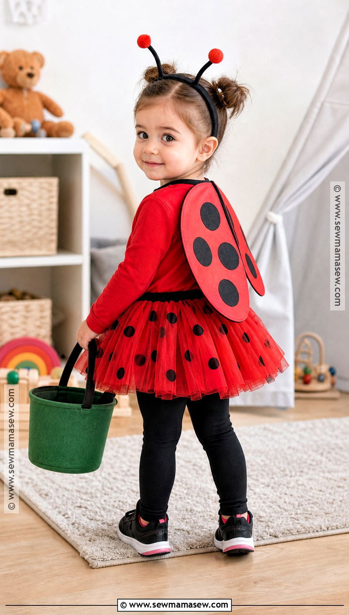 Toddler Ladybird Costume With Tulle Skirt - 30 ladybird costume ideas