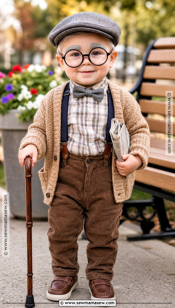 Toddler Little Old Man Costume - 30 funny toddler halloween costumes