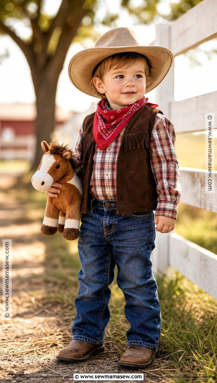 Toddler Little Rancher Costume - 30 toddler halloween costume ideas