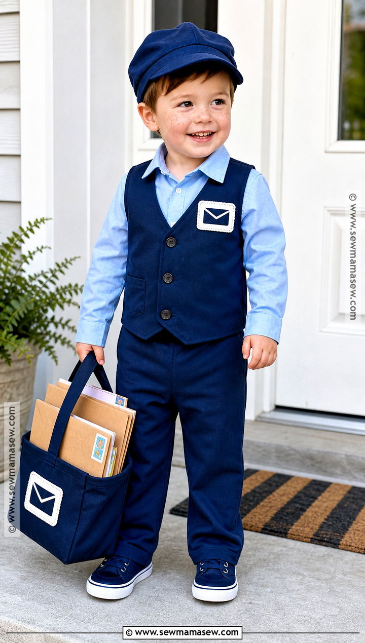 Toddler Mail Carrier Costume With Letter Bag - 30 toddler boy costume ideas