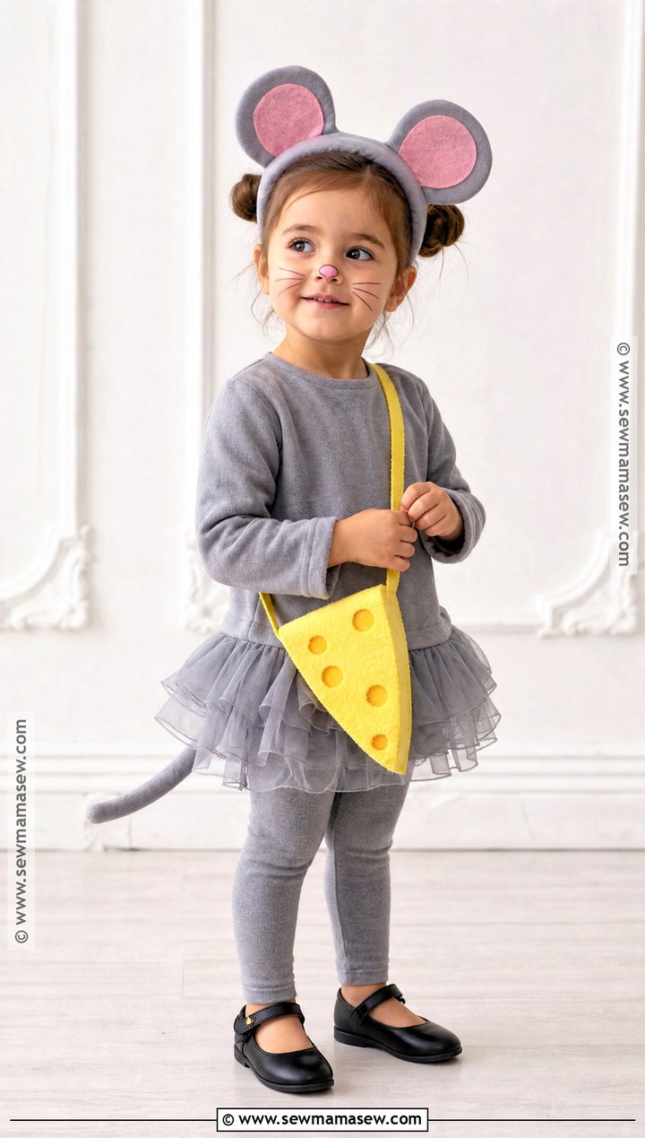 Toddler Mouse Costume With Gray Tutu - 35 toddler costumes for girls