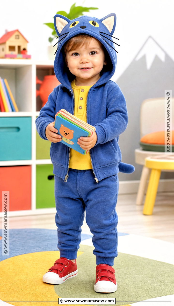 Toddler Pete The Cat Hoodie Costume - 30 pete the cat halloween costume ideas
