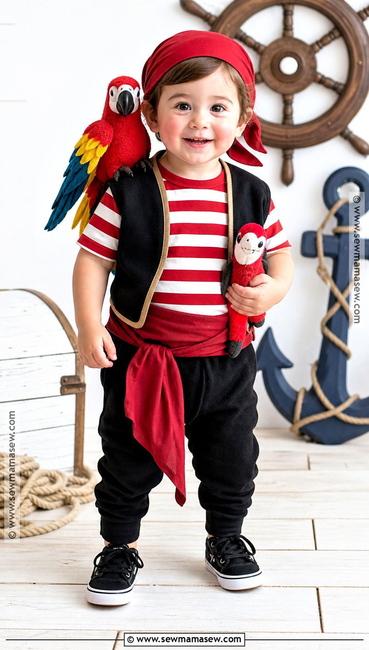 Toddler Pirate Costume With Joggers - 30 last minute pirate costume ideas