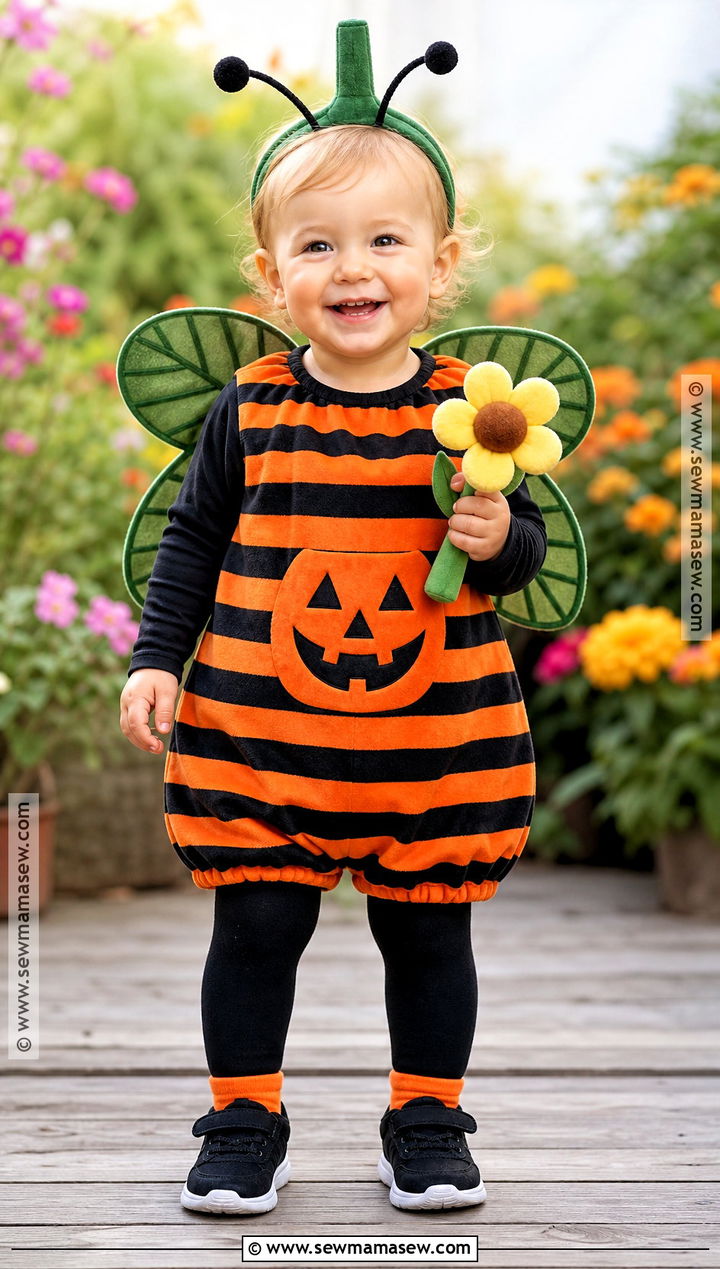 Toddler Pumpkin Bee Costume - 30 toddler pumpkin costume ideas