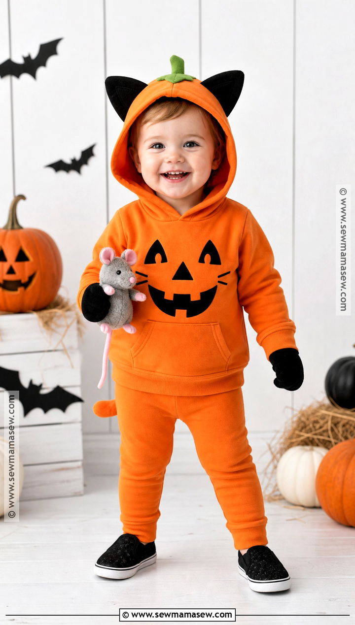 Toddler Pumpkin Cat Costume - 30 toddler pumpkin costume ideas