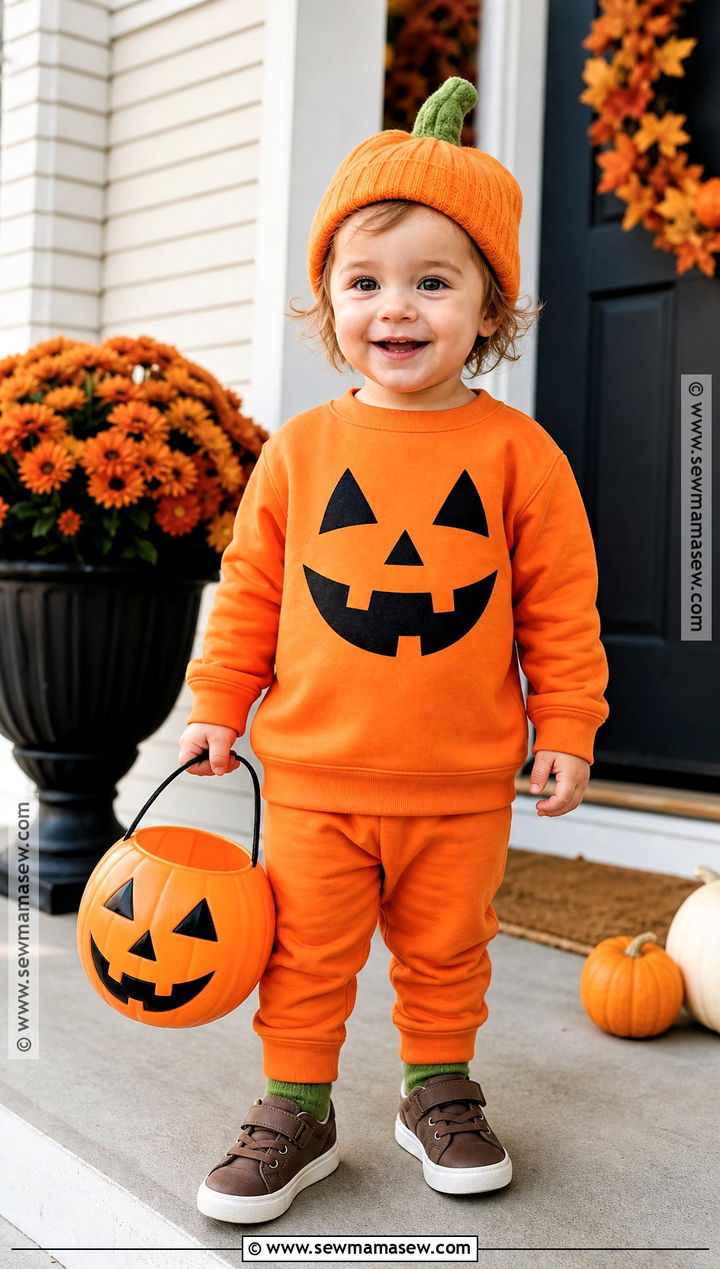 Toddler Pumpkin Costume - 30 toddler halloween costume ideas