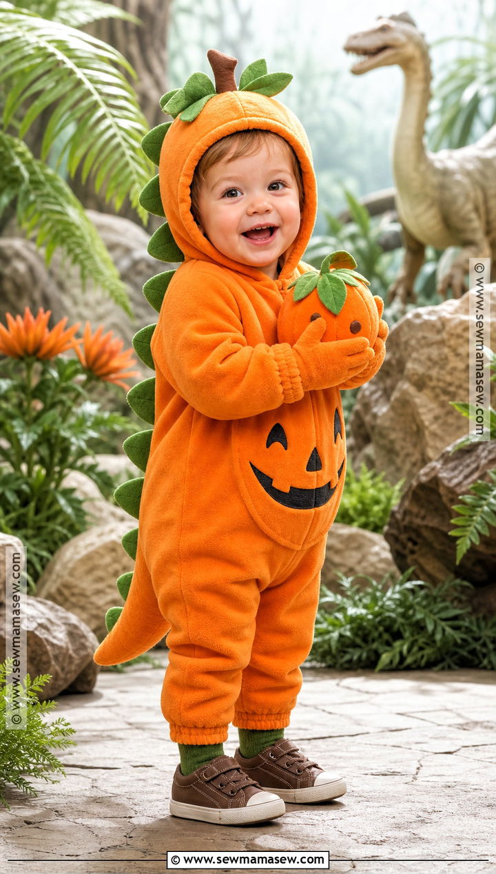 Toddler Pumpkin Dinosaur Costume - 30 toddler pumpkin costume ideas