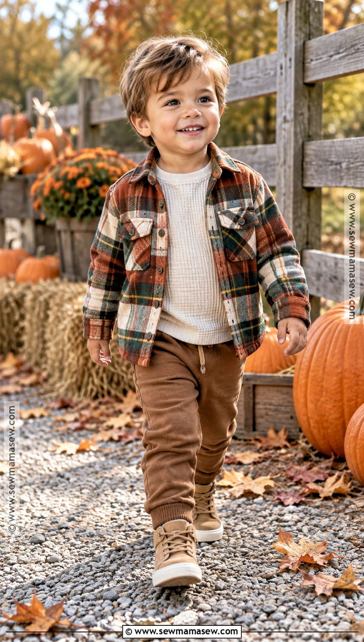 Toddler Pumpkin Patch Outfit With Flannel Shacket - 25 toddler pumpkin patch outfit ideas