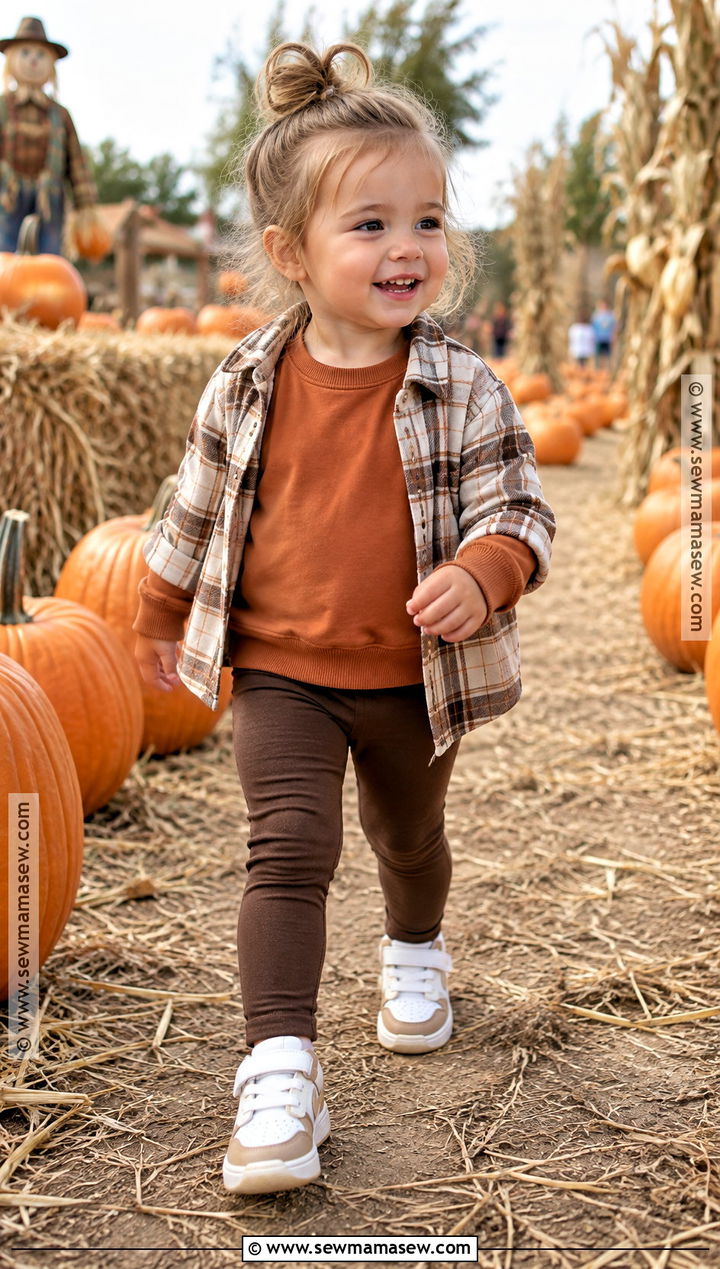 Toddler Pumpkin Patch Outfit With Orange Sweatshirt - 25 toddler pumpkin patch outfit ideas