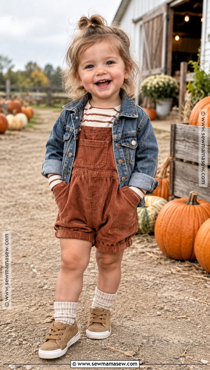 Toddler Pumpkin Patch Outfit With Rust Romper - 25 toddler pumpkin patch outfit ideas