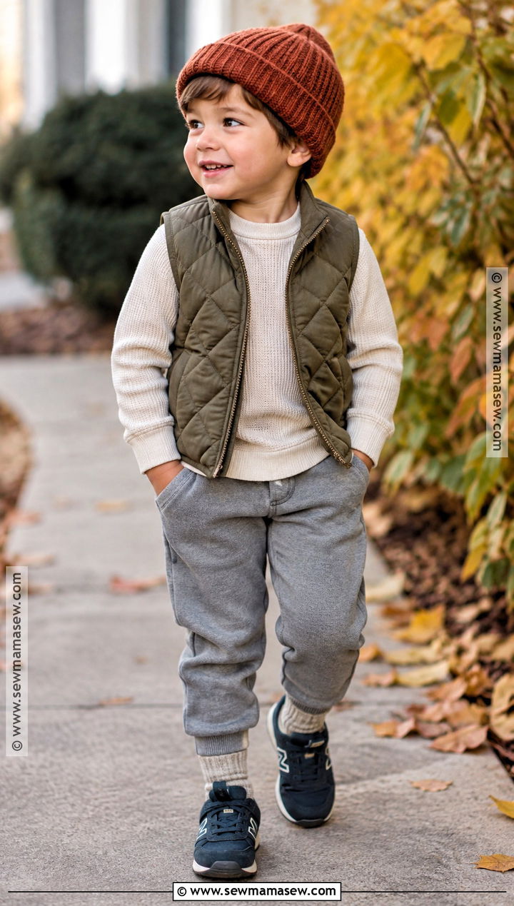 Toddler Quilted Vest Fall Outfit - 15 Toddler Fall Clothes