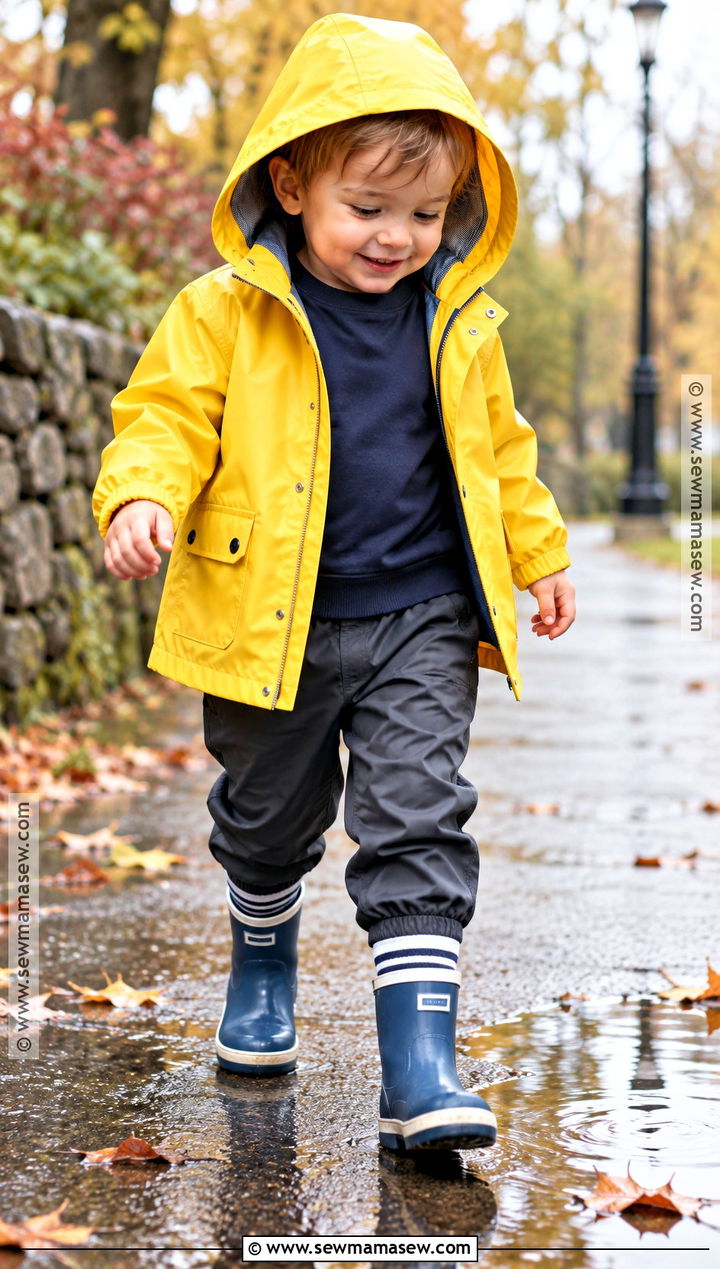 Toddler Rain Jacket And Waterproof Boots Outfit - 20 toddler fall fashion ideas