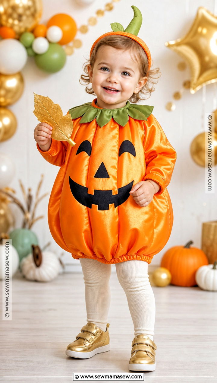 Toddler Shiny Pumpkin Costume - 30 toddler pumpkin costume ideas