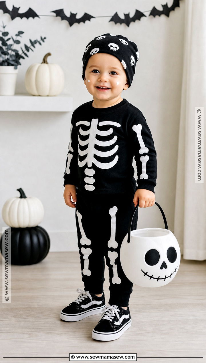 Toddler Skeleton Costume - 30 toddler halloween costume ideas