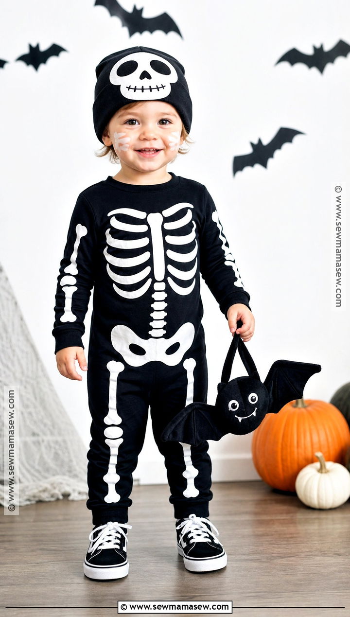 Toddler Skeleton Pajama Costume - 30 toddler boy costumes