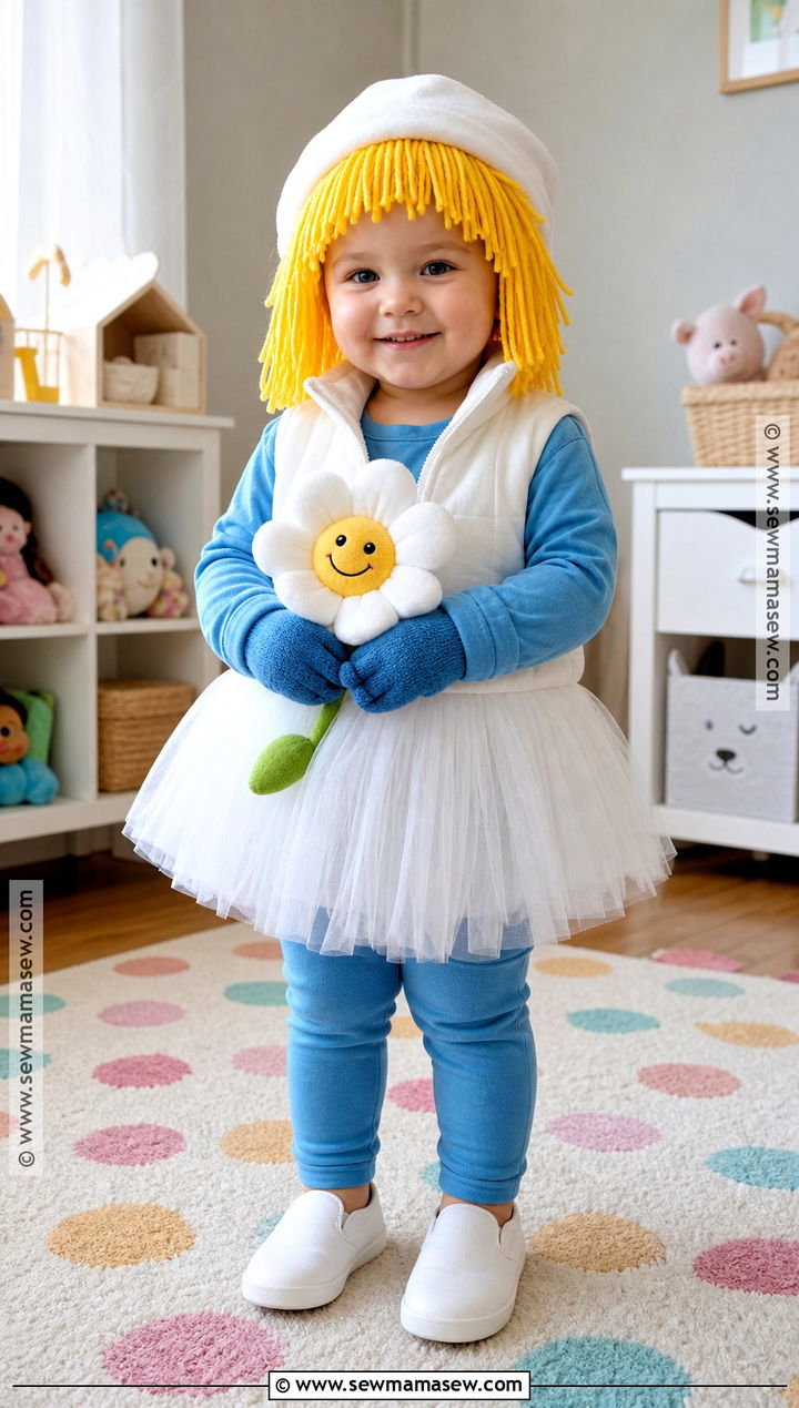 Toddler Smurfette Costume With Soft Tutu - 35 smurfette costume ideas