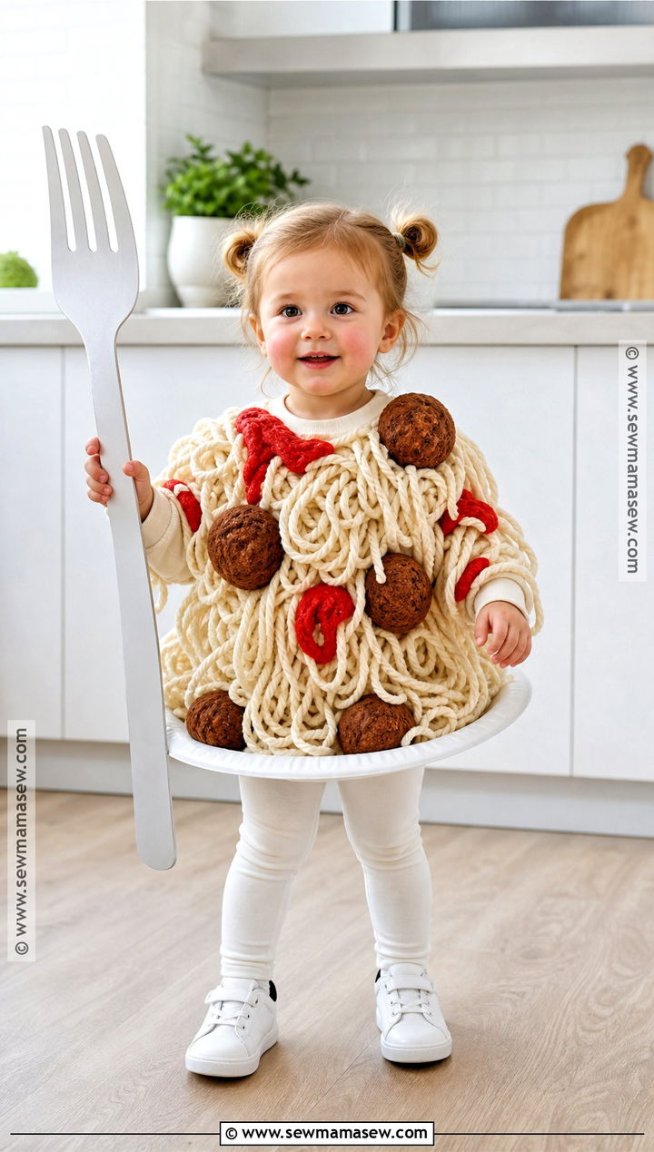 Toddler Spaghetti And Meatballs Costume - 30 funny toddler halloween costumes