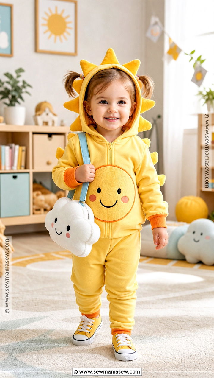 Toddler Sun Costume With Soft Rays - 35 sun costume ideas
