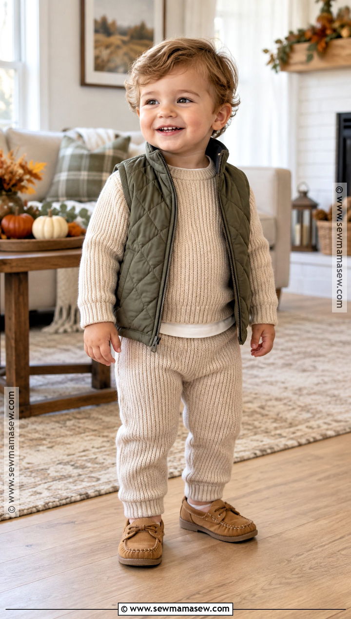 Toddler Thanksgiving Matching Knit Set Outfit - 20 toddler thanksgiving outfit ideas