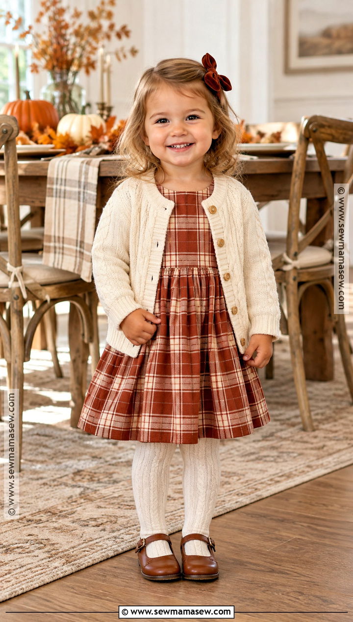 Toddler Thanksgiving Plaid Dress Outfit - 20 toddler thanksgiving outfit ideas