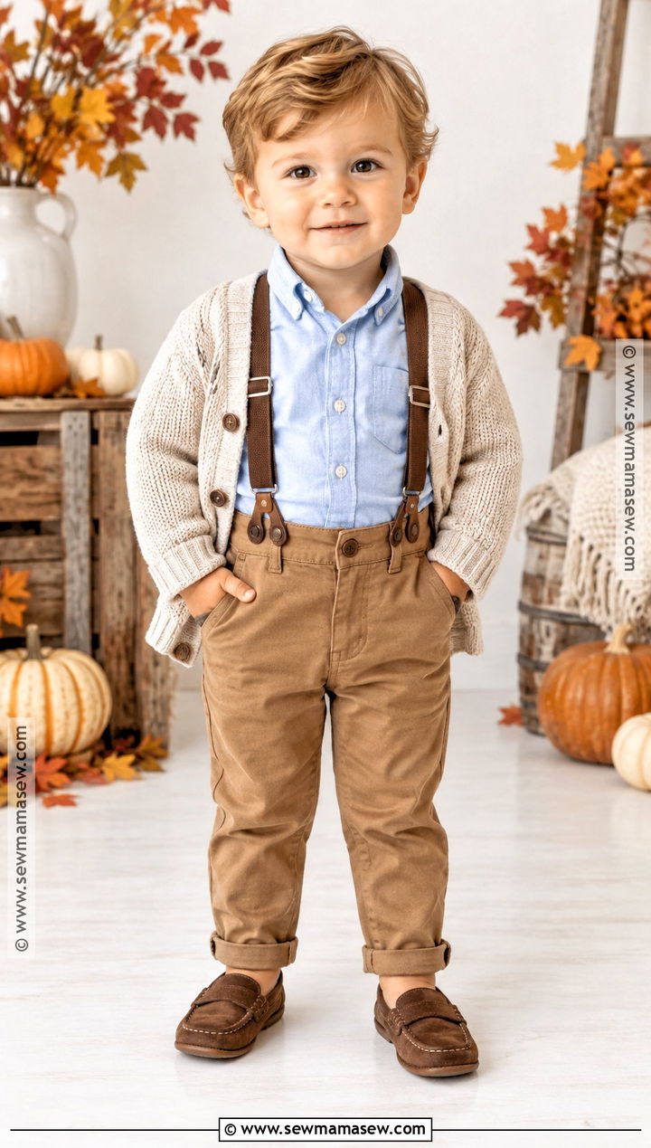 Toddler Thanksgiving Suspender Pants Outfit - 20 toddler thanksgiving outfit ideas