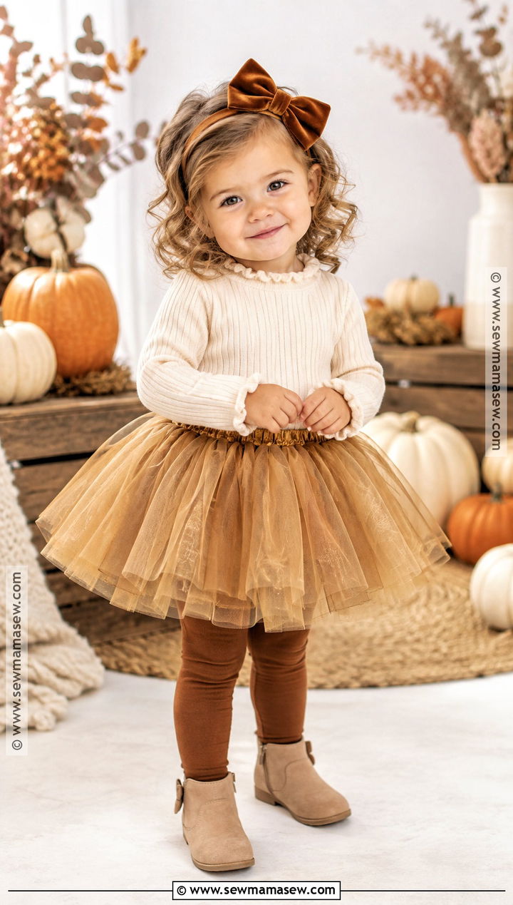 Toddler Thanksgiving Tutu Skirt And Sweater Outfit - 20 toddler thanksgiving outfit ideas