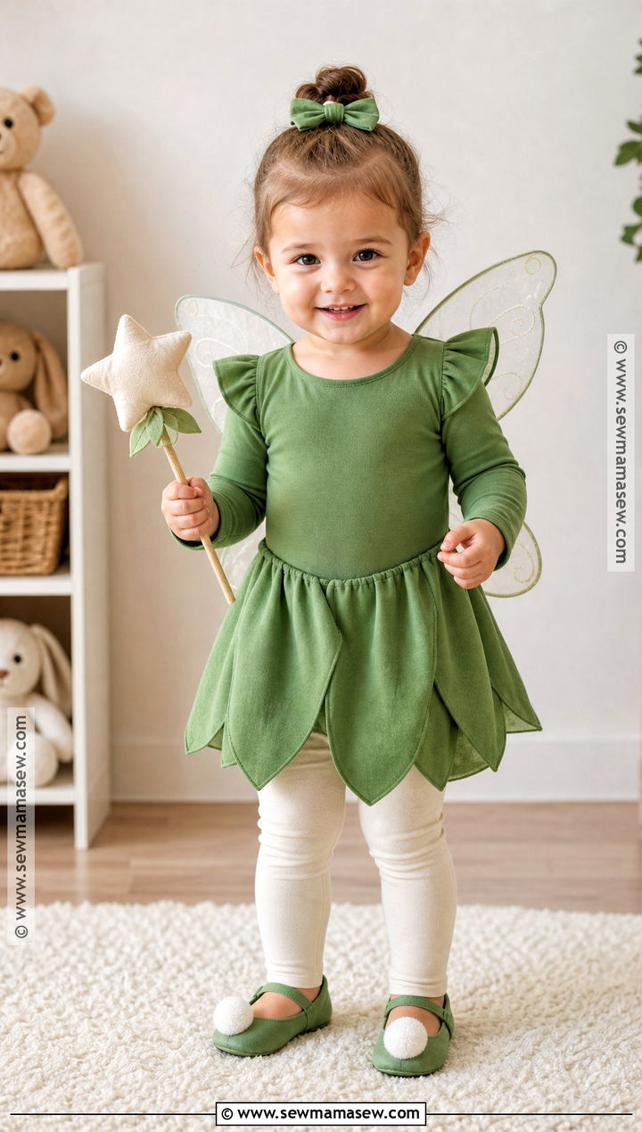Toddler Tinker Bell Costume With Green Romper - 40 tinker bell costume ideas