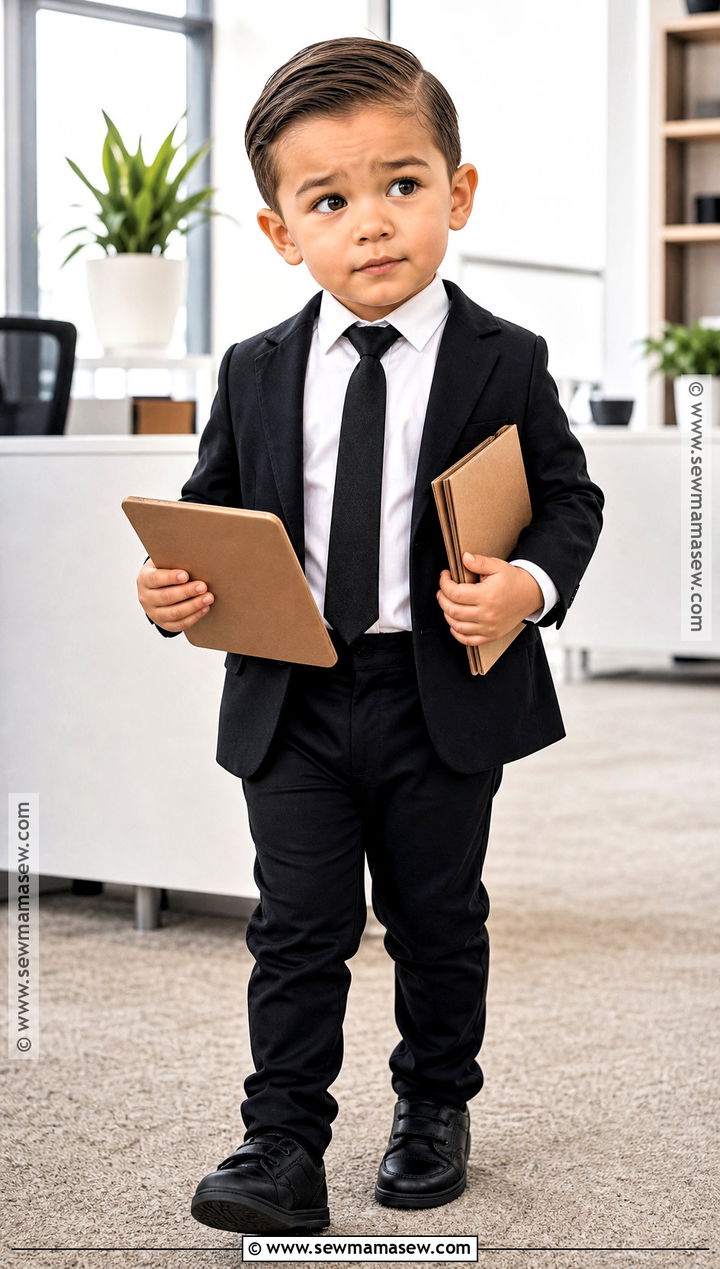 Toddler Tiny CEO Costume - 30 funny toddler halloween costumes