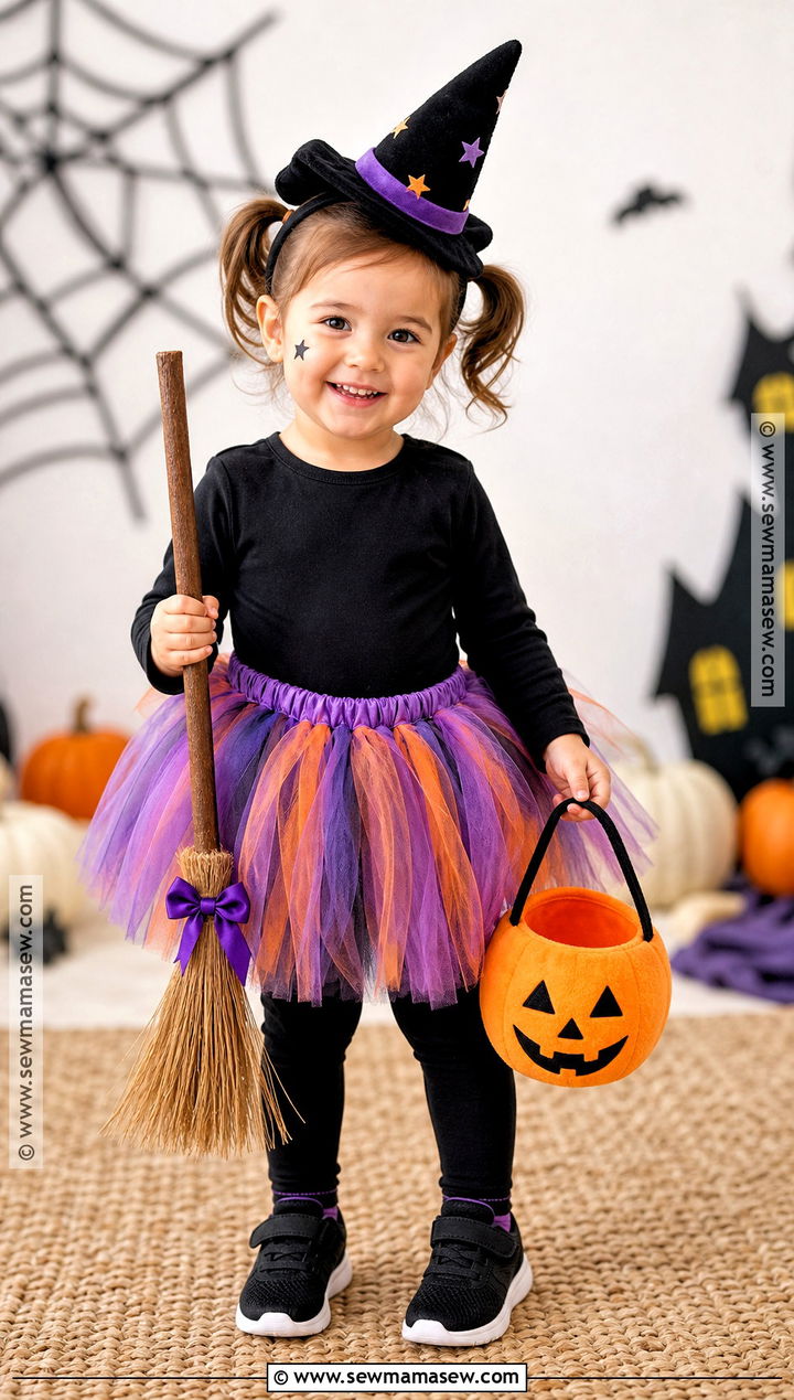 Toddler Tutu Witch Costume - 30 kids witch costume ideas