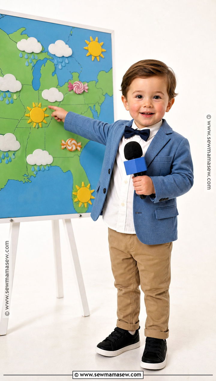 Toddler Weather Reporter Costume - 30 funny toddler halloween costumes