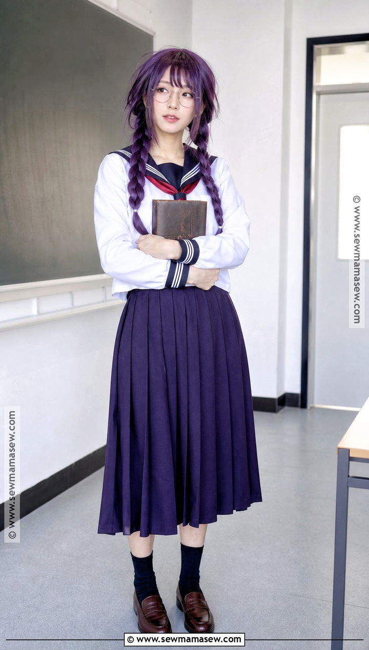 Toko Fukawa Cosplay With Braids And Glasses - 35 danganronpa cosplay ideas
