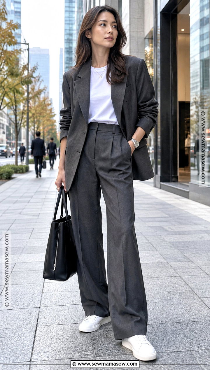 Tokyo Autumn Blazer And Trousers Outfit - 20 Autumn Japan Outfit Ideas for Women