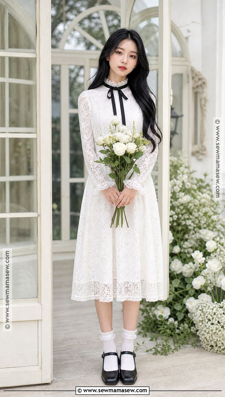 Tomie White Lace Dress Cosplay - 45 tomie cosplay ideas