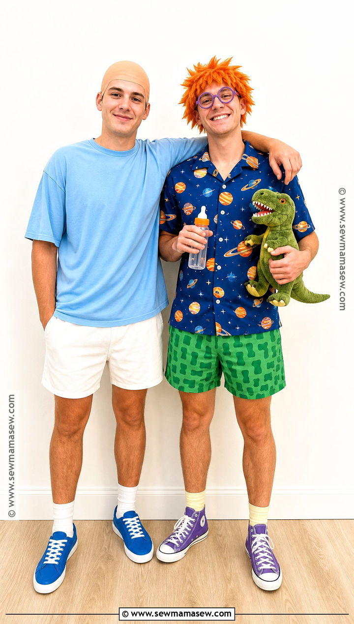 Tommy And Chuckie Rugrats Duo Costume - 30 rugrats costume ideas