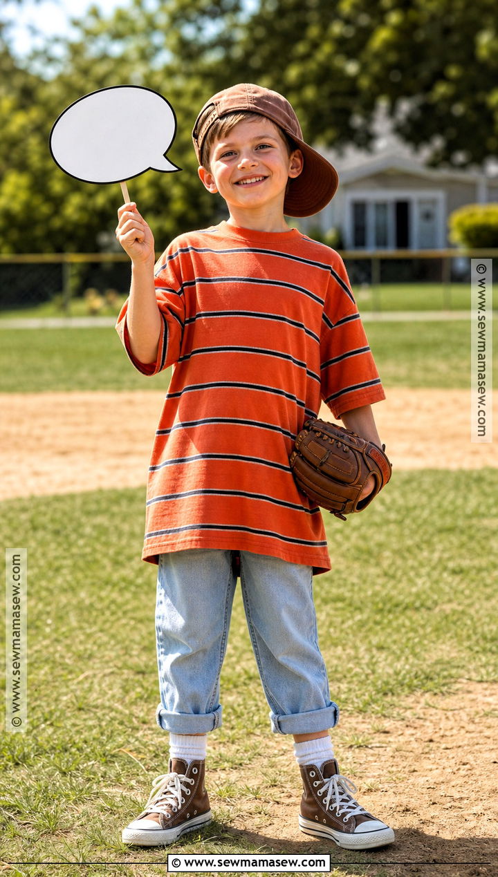 Tommy Repeat Timmons Costume - 35 sandlot halloween costumes