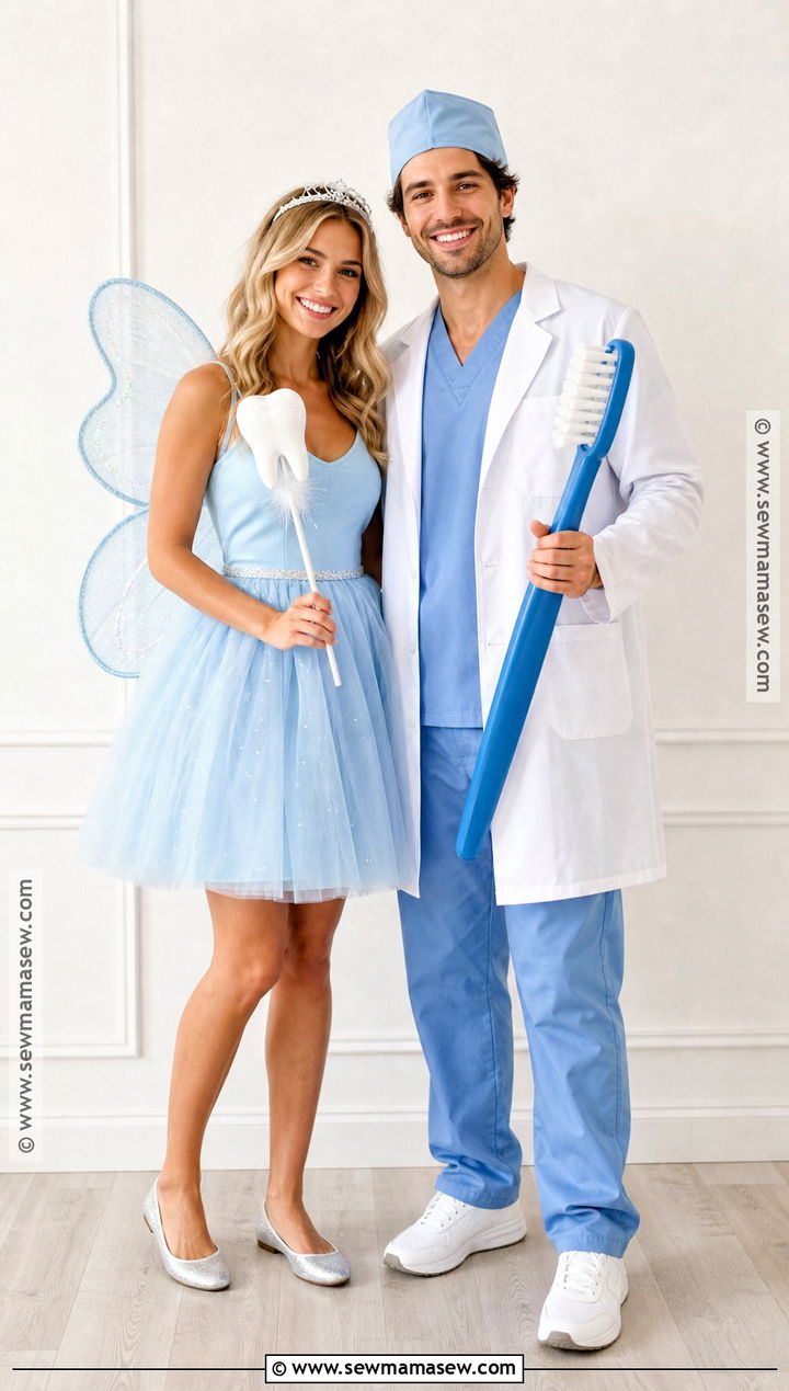 Tooth Fairy And Dentist Costume - 35 clever couples halloween costumes