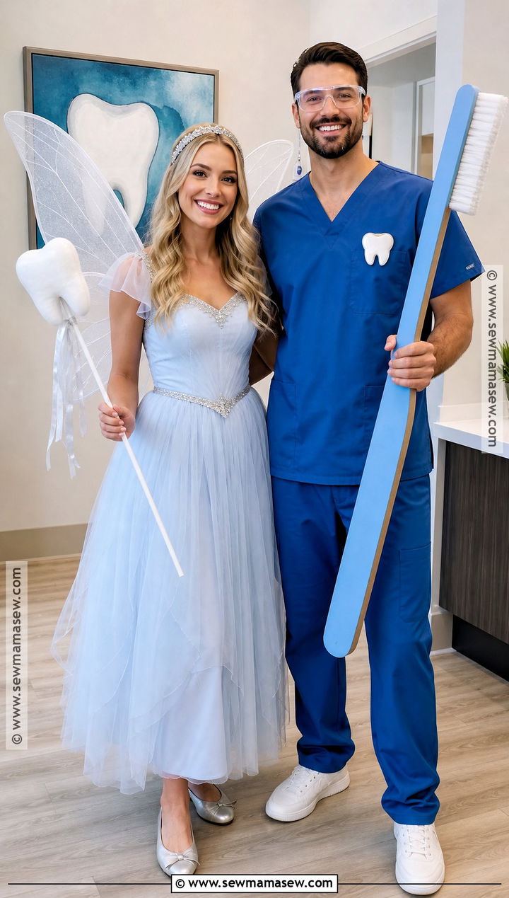 Tooth Fairy And Dentist Couples Costume - 35 cute couples costumes for halloween