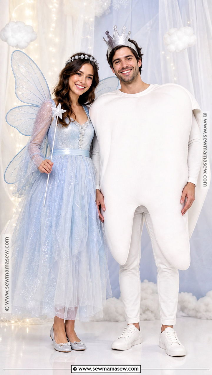 Tooth Fairy And Giant Tooth Duo Costume - 40 duo halloween costumes unique