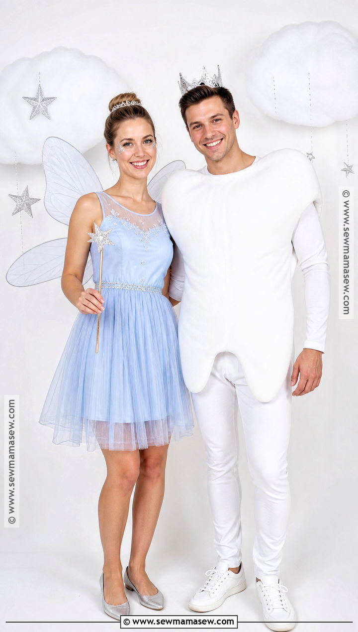 Tooth Fairy And Tooth Couple Costume - 50 couple costumes for halloween