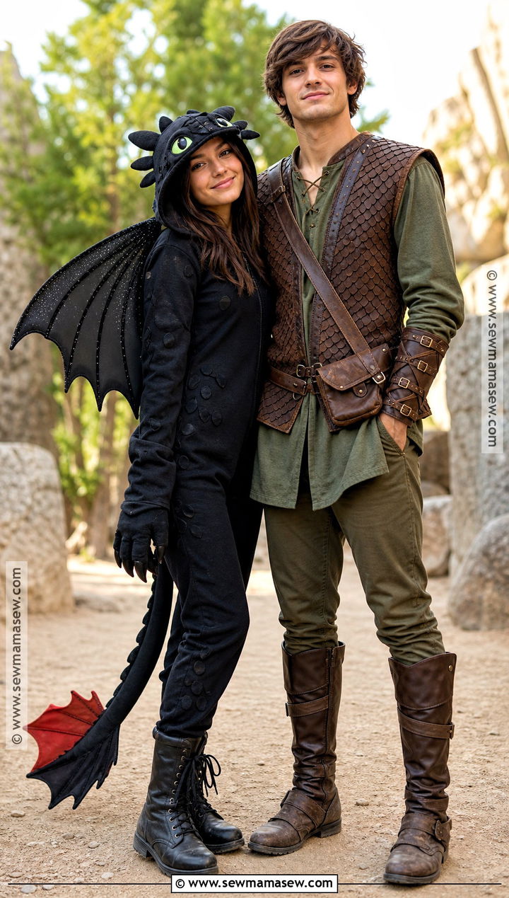 Toothless And Hiccup Couple Costume - 30 toothless costume ideas