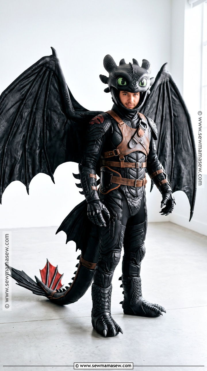 Toothless Costume With Saddle Harness - 30 toothless costume ideas