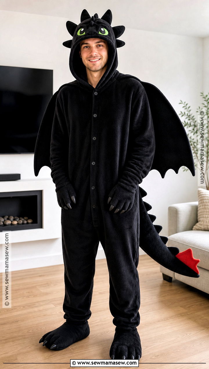 Toothless Pajama Costume - 30 toothless costume ideas