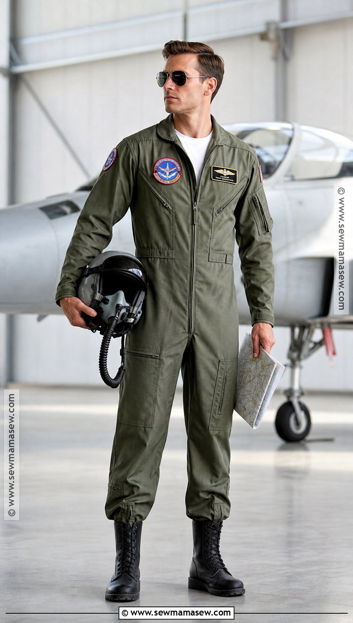 Top Gun Pilot Costume With Flight Suit - 50 men halloween costumes