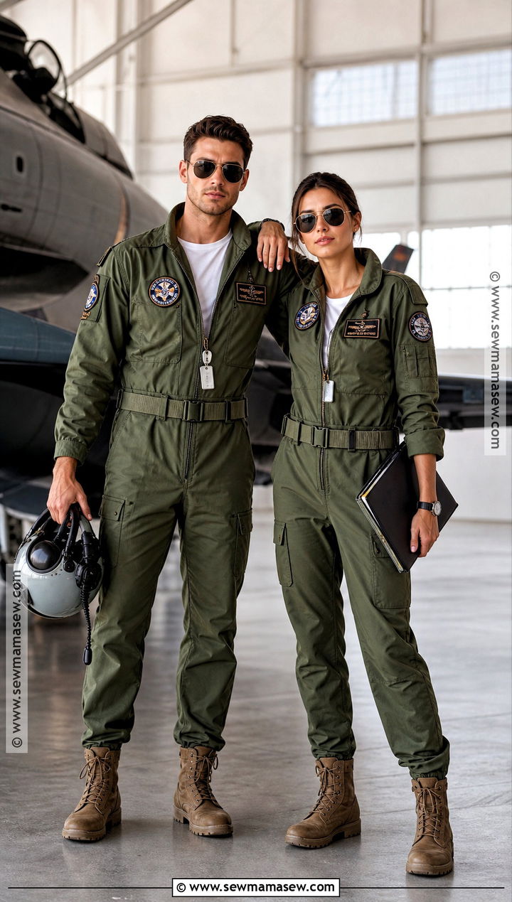 Top Gun Pilot Couple Costume - 50 couples costume ideas